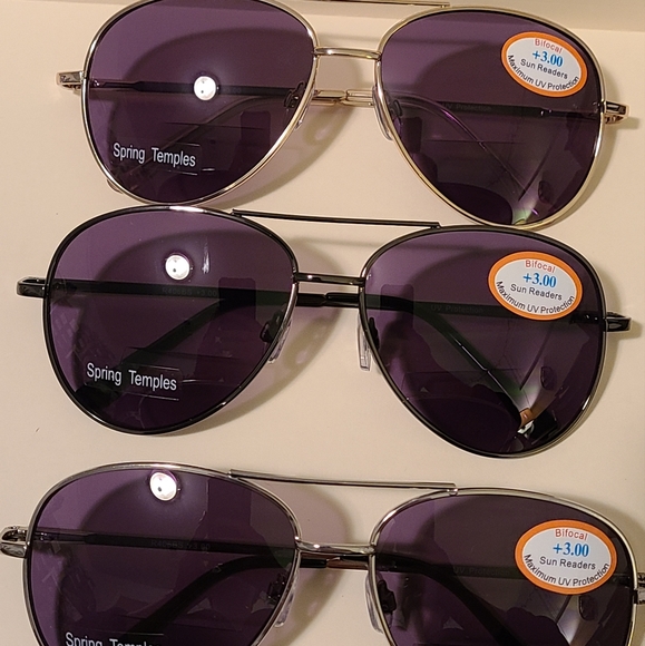 Bifocal Aviator Sunglasses Readers - Picture 1 of 7